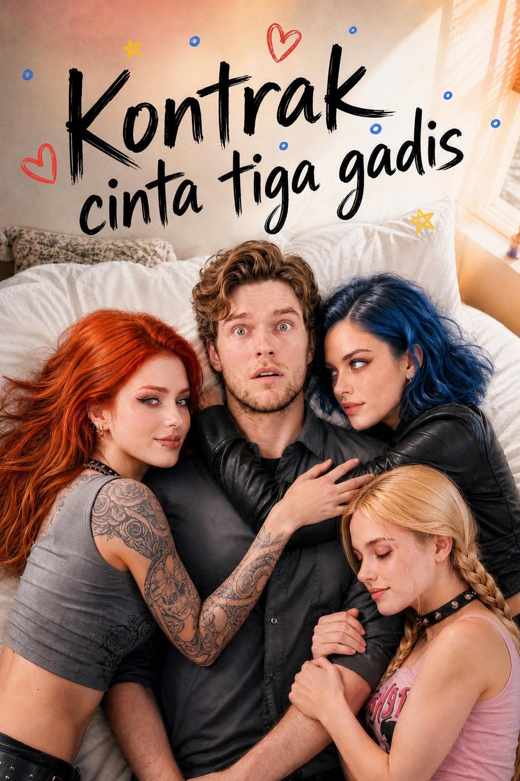 Kontrak cinta tiga gadis - PineDrama